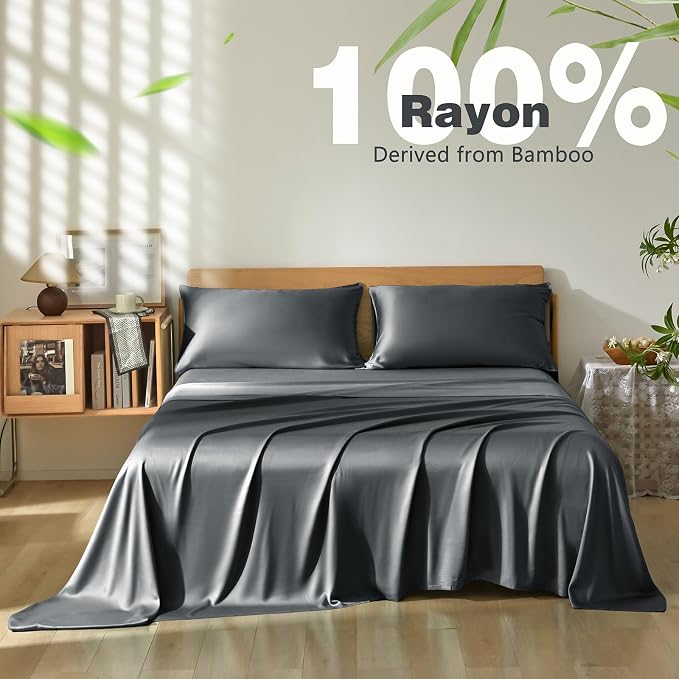 Homiest Cooling Pillow Cases Standard Size Set of 2, 100% Rayon Derived from - Image 3