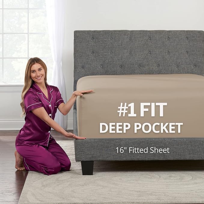 Lovely Twin Deep Pocket Fitted Sheet by DeaLuxeBedding