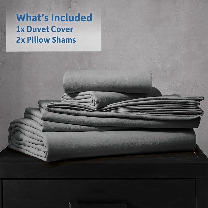 Nestl Grey California King Duvet Cover Sets - Image 9