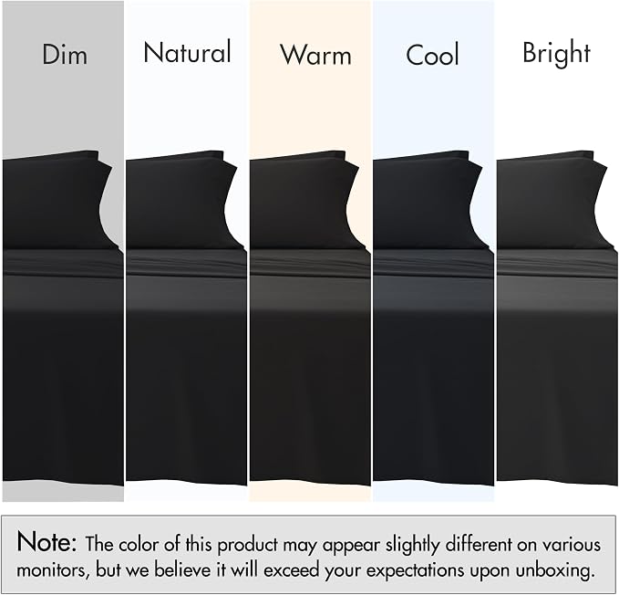 RUVANTI 100% Cotton Sheets – California King Percale Bedding, Cooling & - Image 7
