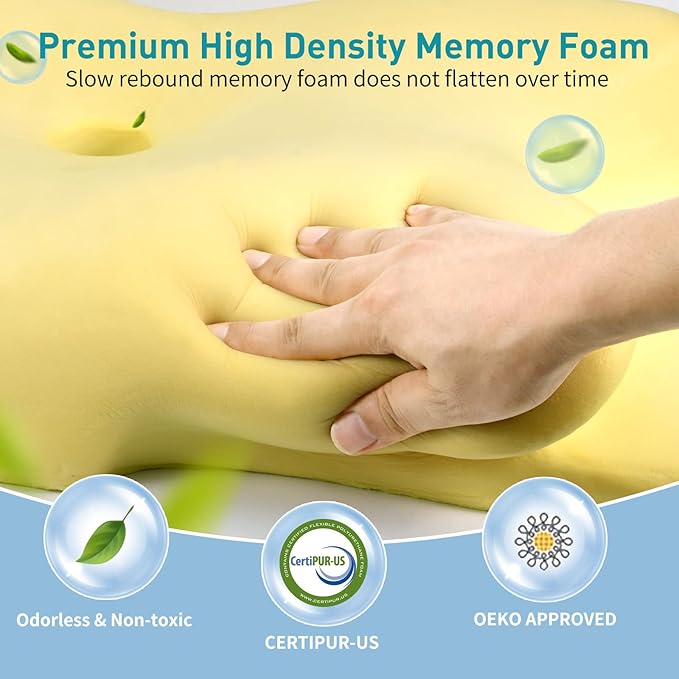 Cervical Pillow for Neck Pain Relief, Ergonomic Neck Pillow for Sleeping - Image 5