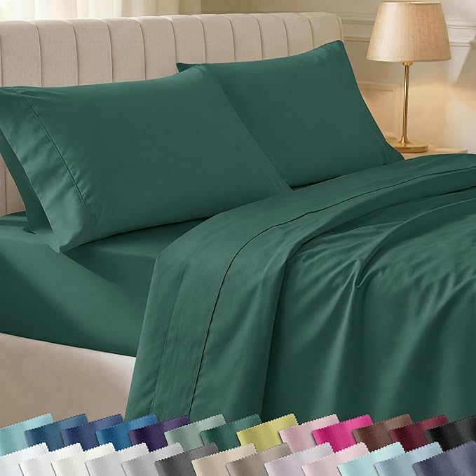 California Design Den Soft 100% Cotton Sheets Twin Size Set, 400 Thread Count by CaliforniaDesignDen