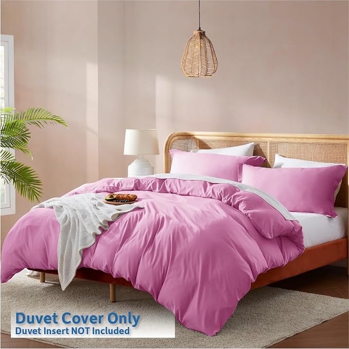 Nestl Light Pink California King Duvet Cover Sets - Image 2