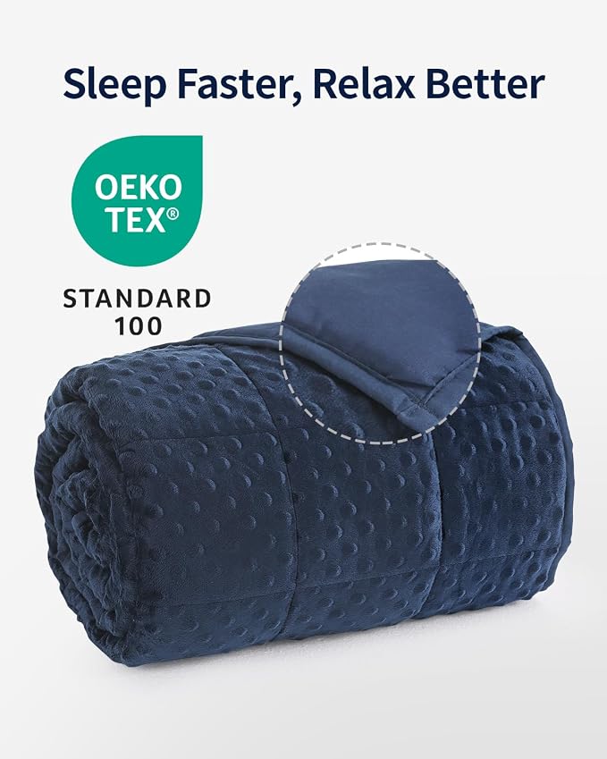 Mr. Sandman Weighted Blanket for Adults, Minky Heavy Blanket for Woman - Image 2