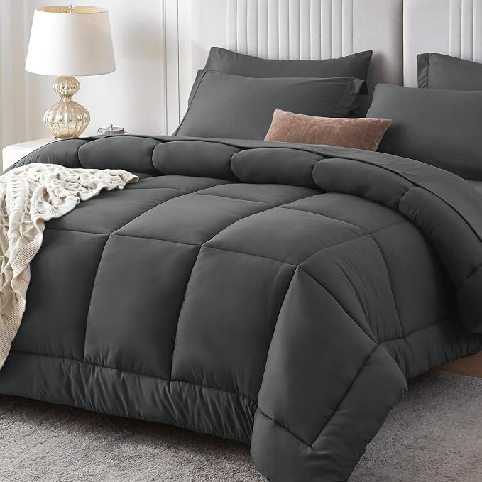 Sasttie California King Comforter Set, 7 Pieces Cal King Bed in a Bag, Complete by SASTTIE