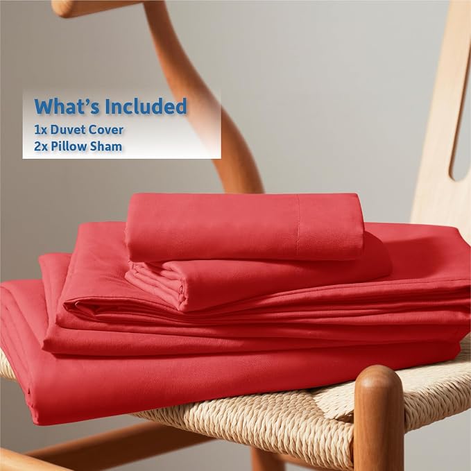 Nestl Red Duvet Cover Queen Size - Image 9