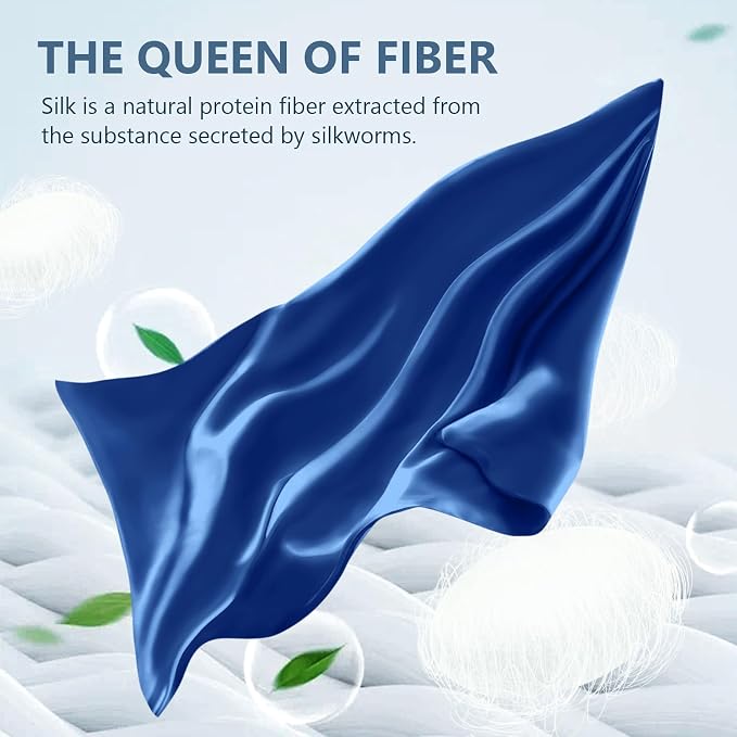 Silk Pillow Cases 2 Pack Queen Size Mulberry Silk Pillowcase Set of 2 - Image 2