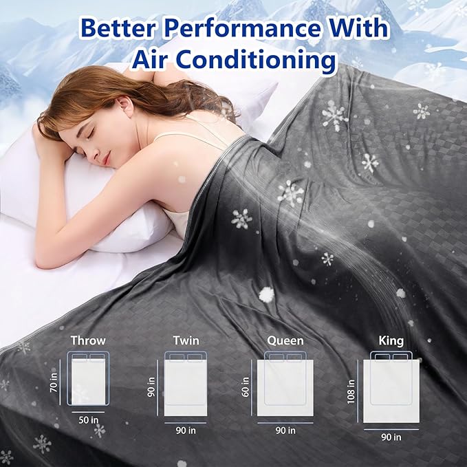 Topcee Cooling Blanket Queen Size- 90"x90" Summer Cooling Throw Blanket - Image 7