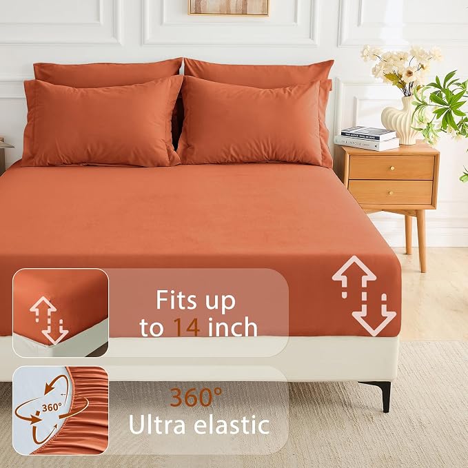 MUXHOMO 7 Pieces Queen Comforter Set, Soft Bed in a Bag Queen Size, All Season - Image 7