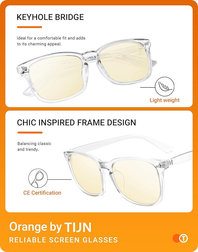 TIJN Gaming Glasses Blue Light Blocking Glasses - Image 5