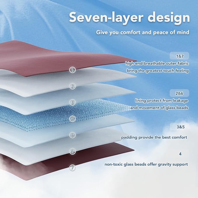 Topcee Weighted Blanket for Adults Twin Size Soft Cooling Heavy Blanket Sleeping - Image 6