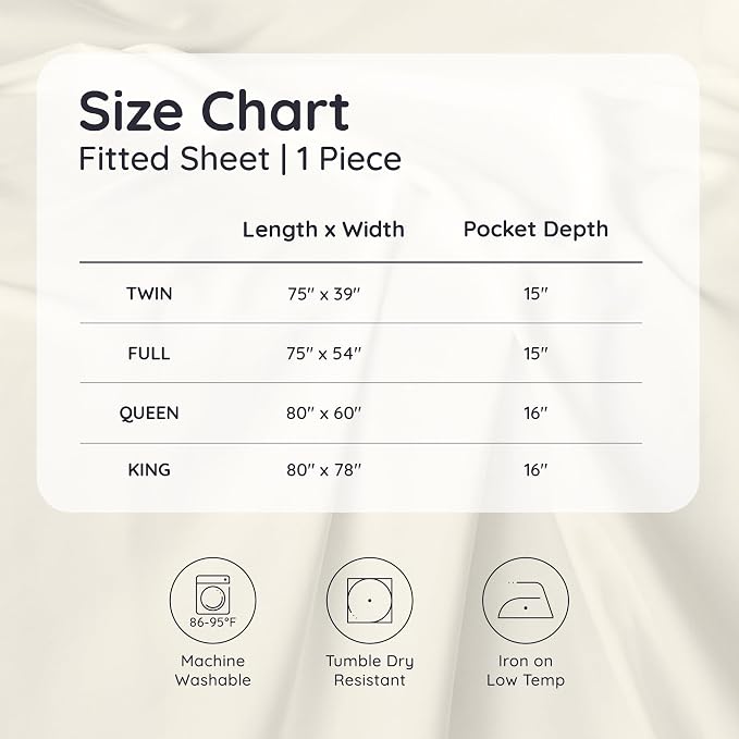 Bambaw 100% Viscose Derived from Bamboo Fitted Sheet Only, Soft Fitted Sheet - Image 8