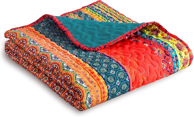 Exclusivo Mezcla 50"x 60" Quilted Throw Blanket- Microfiber Quilt Throw - Image 5