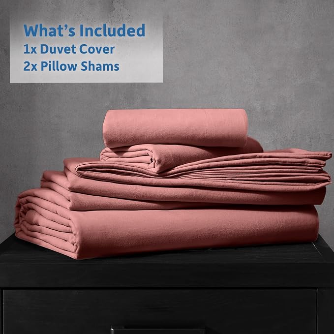 Nestl Pink Clay Duvet Cover King Size - Image 9