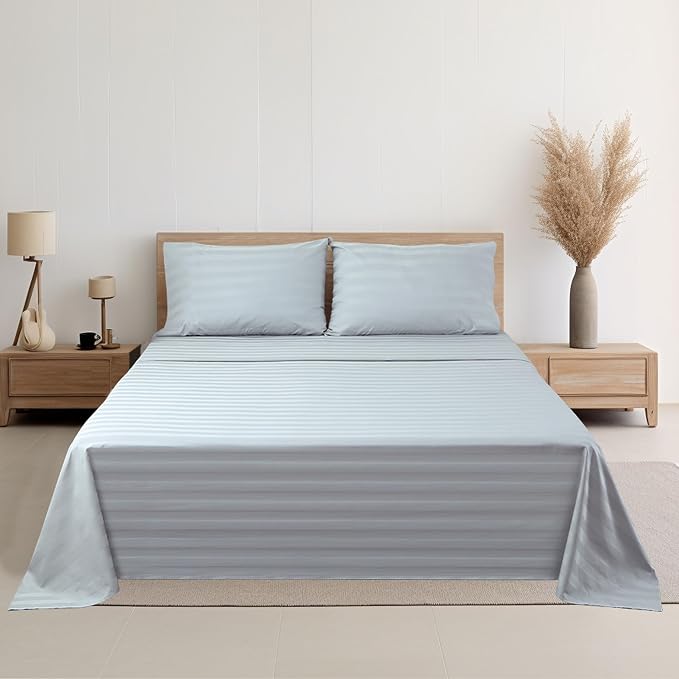 Cotton Queen Sheet Only, 600 Thread Count 100% Egyptian Cotton Top Sheet 1Pcs - Image 8