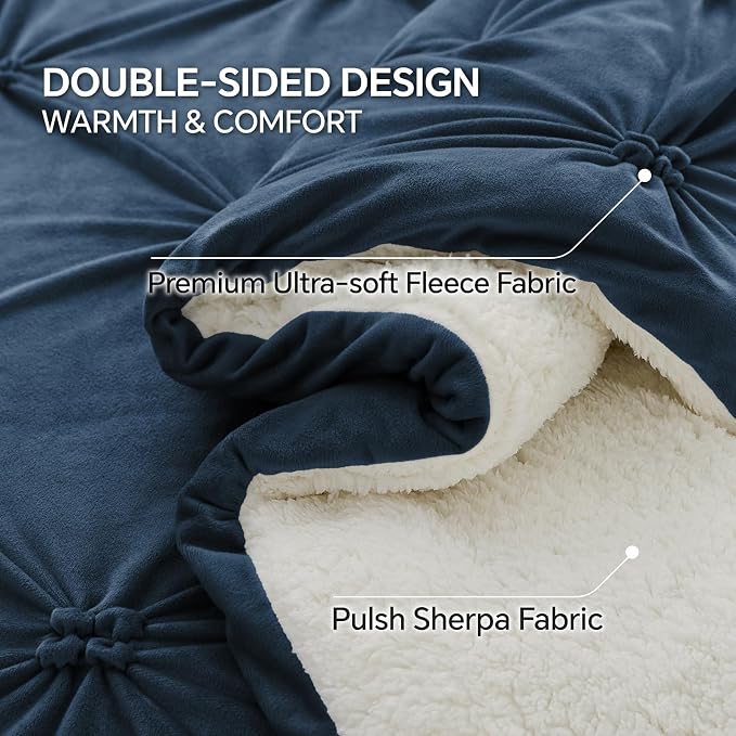 BEDELITE Pintuck Fluffy Twin Comforter Set - Image 5