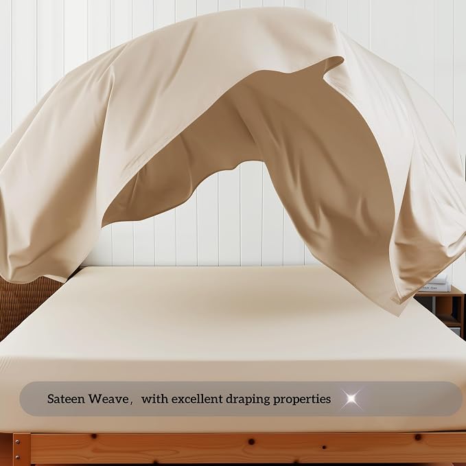 Cotton Flat Sheets Only, 600 TC 100% Cotton Flat Sheet Top Sheet Only, Cal King - Image 9