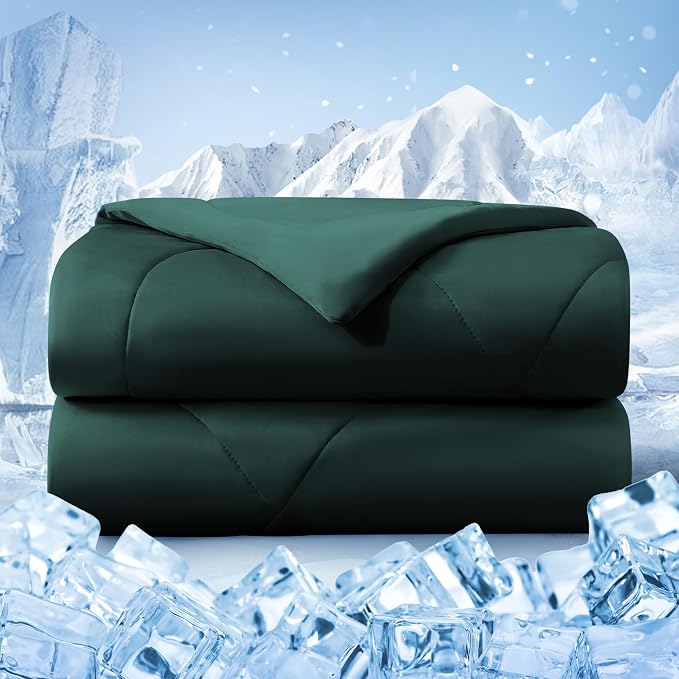 Cooling Comforter Queen Size, Double-Sided Cold Tech Quilted Bed Comforters by bedsmile