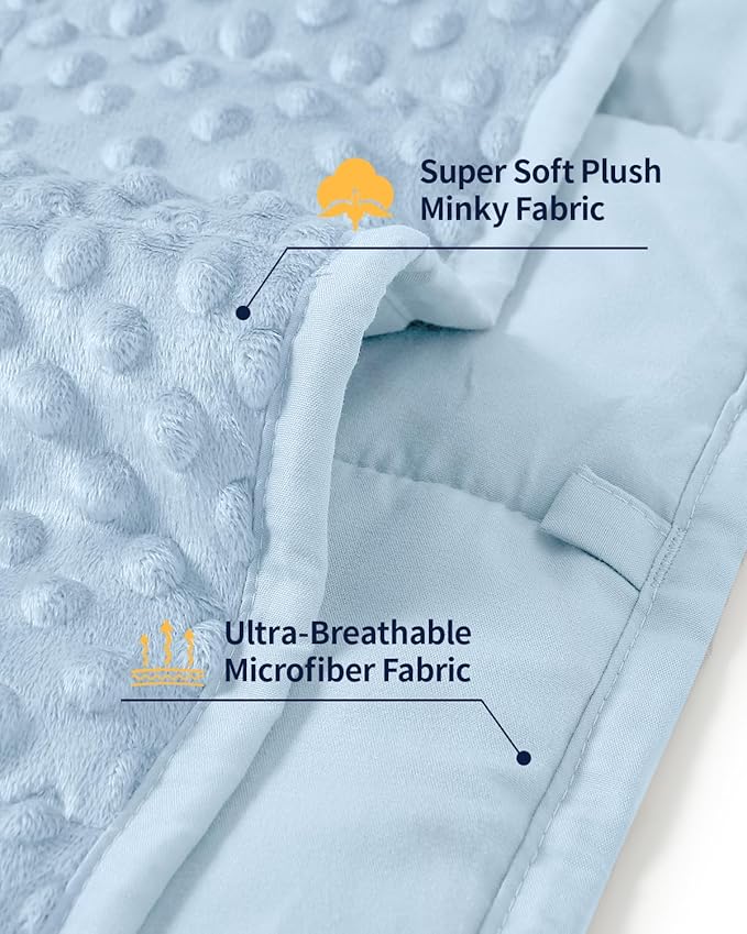 Mr. Sandman Weighted Blanket for Adults Queen Size 20 lbs, Soft Cooling Heavy - Image 3