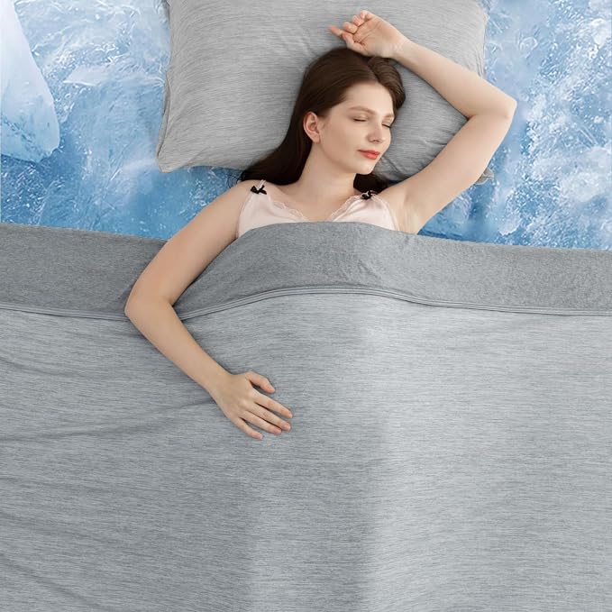 Elegear Revolutionary Cooling Blanket King Absorbs Heat to Keep Body Cool by Elegear