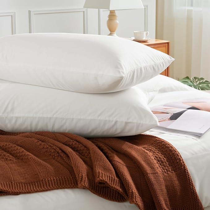NEXHOME PRO Duvet Cover Set Oversized Queen 98"x98" Linen Look Textured White - Image 5