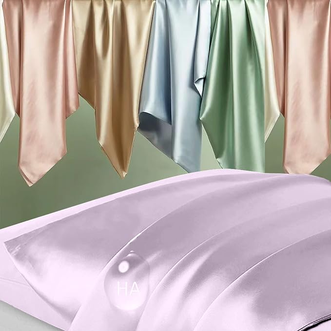 Silk Pillowcase for Hair and Skin, Mulberry Silk Pillow Cases Standard Size - Image 2