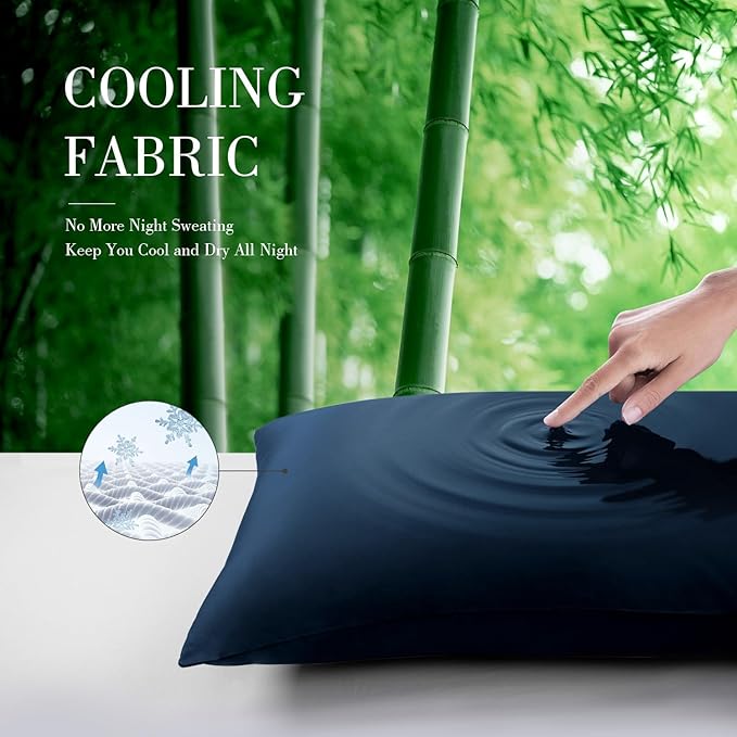 WishSmile Body Cooling Pillowcase Long Pillow Case Breathable Cool Silky Soft - Image 2