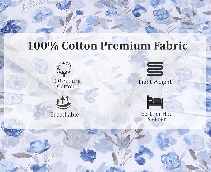 RUVANTI 100% Cotton Sheets – Twin Size Percale Bedding, Cooling & Breathable - Image 4