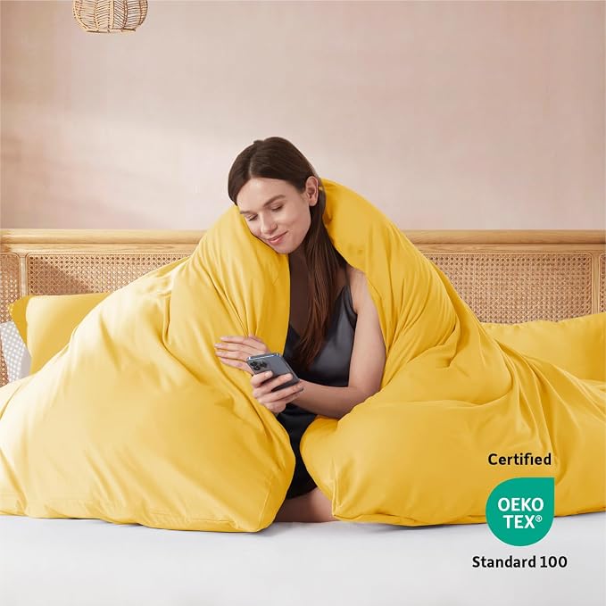 Nestl Yellow Duvet Cover Queen Size - Image 3