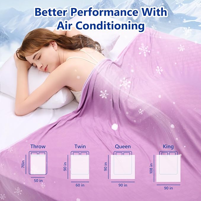 Topcee Cooling Blanket Queen Size- 90"x90" Summer Cooling Throw Blanket - Image 7
