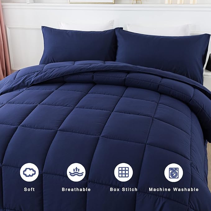 DOWNCOOL Queen Comforter Set -All Season Bedding Comforters Sets - Image 3