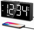 PPLEE Alarm Clock for Bedroom, Upgrade Digital Clock Large Bold Number by PPLEE