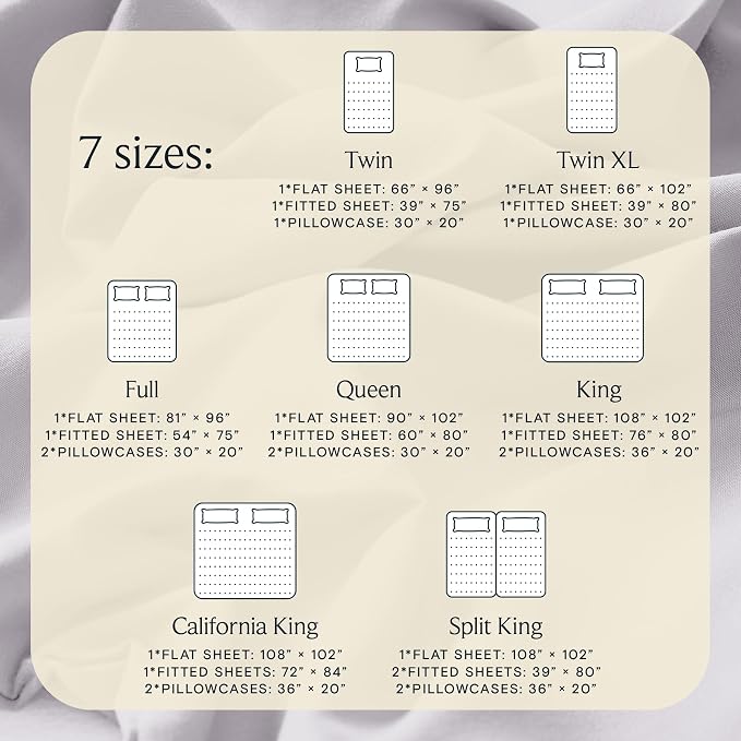 LuxClub 3 PC Twin XL Sheet Set, Deep Pockets Wrinkle Free Cooling Bed Sheets - Image 4