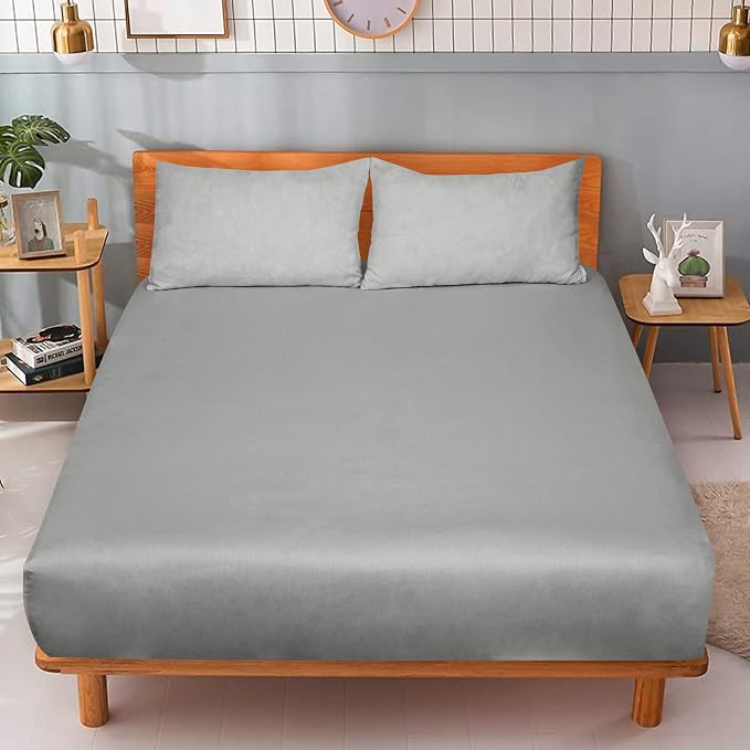 ROYALE LINENS 300 Thread Count 100% Long Staple Combed Cotton Fitted Sheet - Image 9