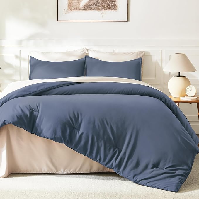 Litanika Twin XL Comforter Set Slate Blue, 2 Pieces Extra Long Dorm Bedding Sets - Image 6
