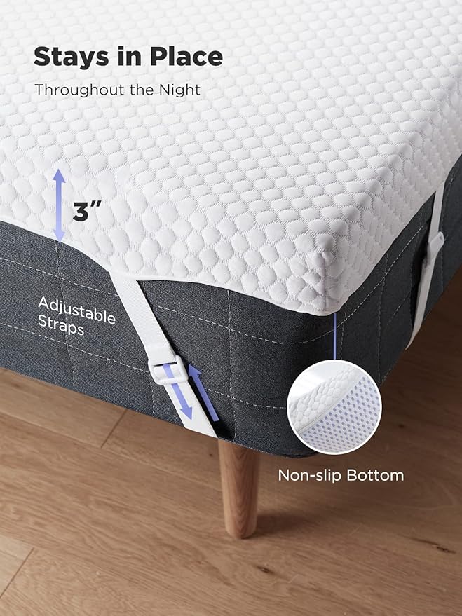 PERLECARE 3 Inch Mattress Topper Twin XL - Image 5