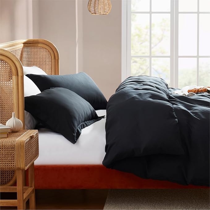 Nestl Black Duvet Cover Queen Size - Image 7