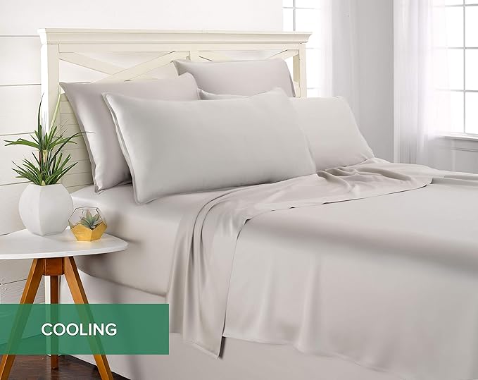 Pure Bamboo Queen Sheets, Genuine 100% Organic Viscose Derived from Bamboo Bed - Image 5
