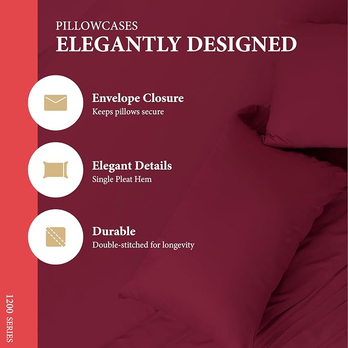 100% Egyptian Cotton Sheets California King Size - Image 5