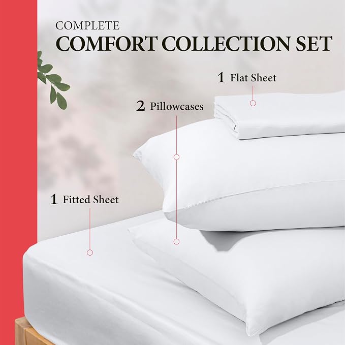 100% Egyptian Cotton Full Size Sheet Set - Image 3