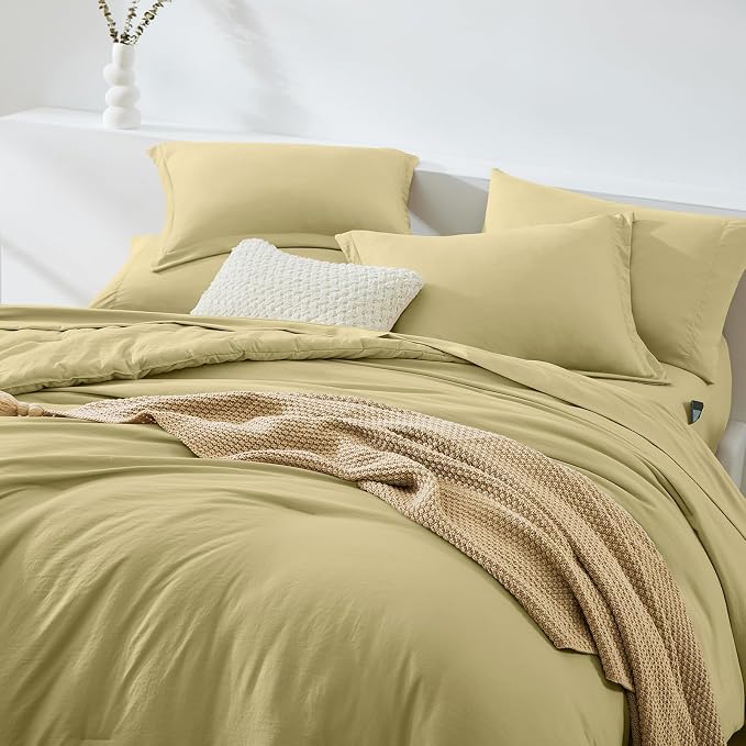 WRENSONGE Full Size Comforter Set- 7 Pieces Hemp Bed in a Bag Full Size - Image 3