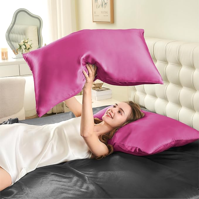 INFIIXSO Mulberry Silk Pillow Cases King Size Set of 2, Silk Pillowcase - Image 7