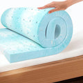 EGO Topper 2 Inch Full Memory Foam Mattress Topper, Cooling Gel Foam Mattress by MLILY