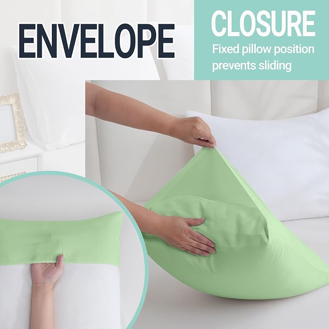 ZPECC Pillow Cases Queen Size Set of 12, 20x30 Envelope Closure Pillowcases - Image 5