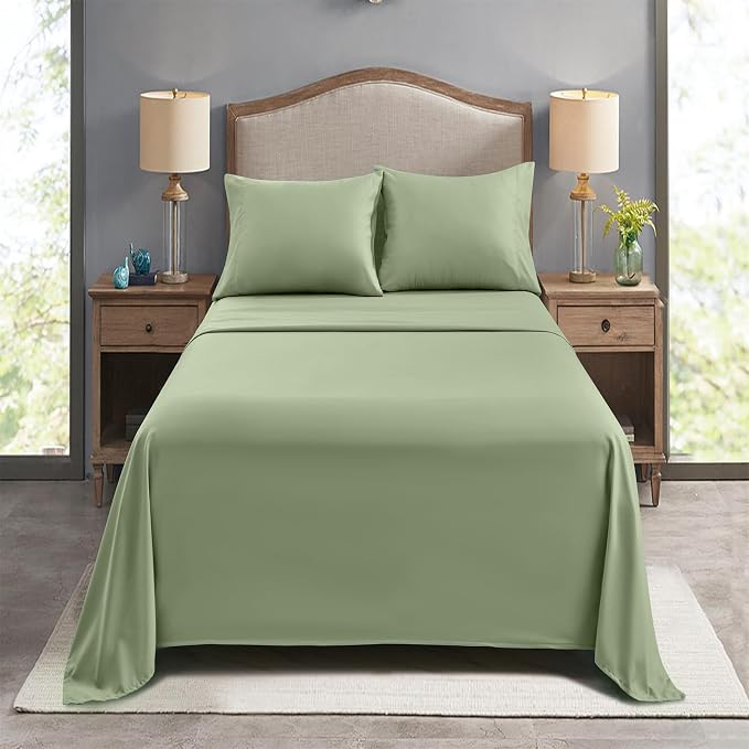 FreshCulture King Flat Sheets Only, Soft Microfiber Bedding Sheets - Image 7