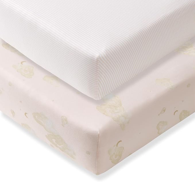 Burt's Bees Baby Essential Organic Cotton Fitted Crib Sheet, Breathable by BurtsBeesBaby