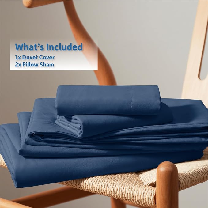 Nestl Navy Blue California King Duvet Cover Sets - Image 9