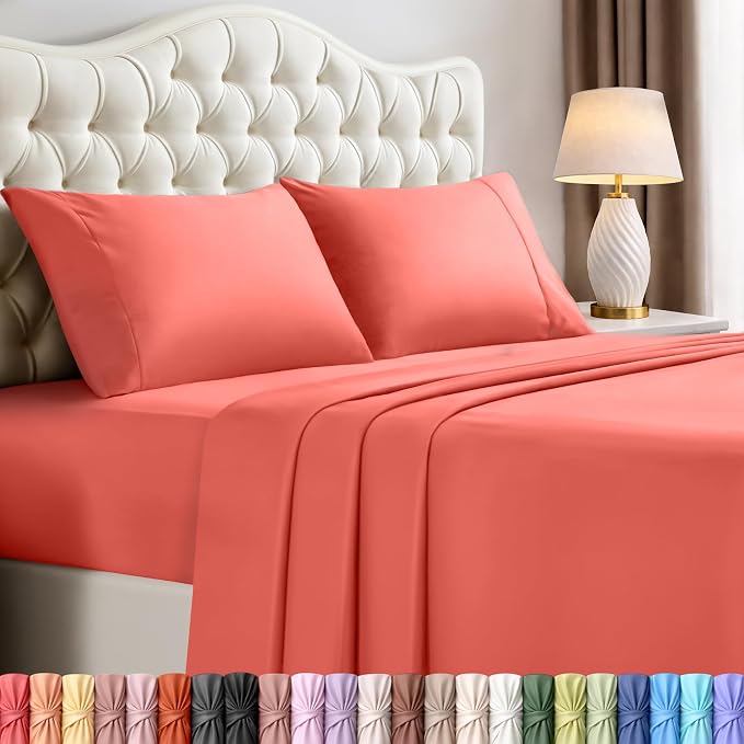 Utopia Bedding Queen Size Sheet Set – 4 Piece Bed Sheets, Soft and Breathable by UTOPIABEDDING