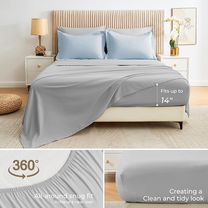 Sasttie King Size Comforter Set, 7 Pieces Bed in a Bag King, Complete Bedding - Image 4