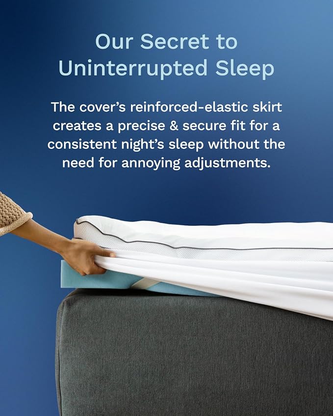 ViscoSoft 4 Inch Pillow Top Memory Foam Mattress Topper Twin XL - Image 8